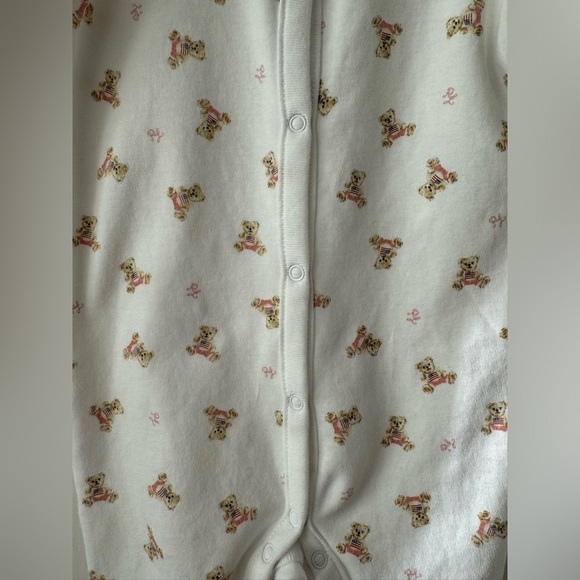 Baby Ralph Lauren Polo Bear Footed Coverall - Picture 5 of 6